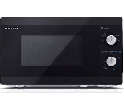 SHARP YC-MS01U-B Solo Microwave - Black - DAMAGED BOX