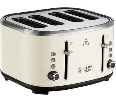 RUSSELL HOBBS Stylevia 26291 4-Slice Toaster, Cream - DAMAGED BOX