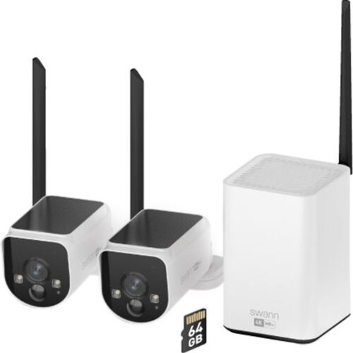 Swann SWNVK-MR4KSD2-EU Long range Wifi Security camera Kit - 2 camera 4K White