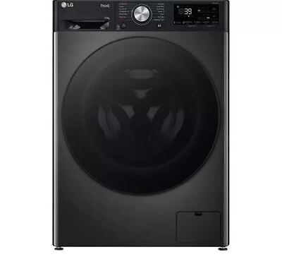 LG TurboWash with AI F4Y711BBTN1 Washing Machine - Platinum Black - REFURB-A