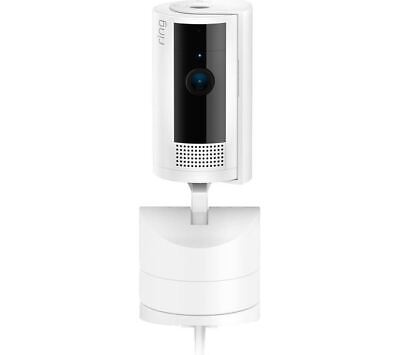 RING Pan-Tilt Indoor Full HD 1080p WiFi Security Camera - White - DAMAGED BOX