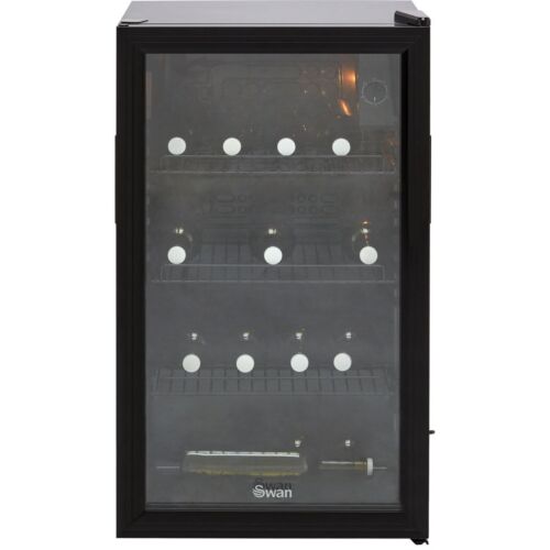 Swan SR12030BN Free Standing Wine Cooler Fits 20 Bottles Black E