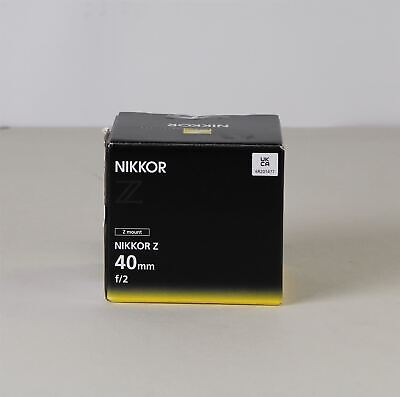 NIKON NIKKOR Z 40 mm f/2 Wide-Angle Prime Lens - DAMAGED BOX