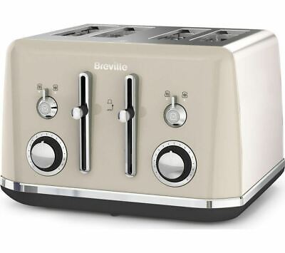 BREVILLE Mostra Cobble VTT930 4-Slice Toaster - Cream - DAMAGED BOX