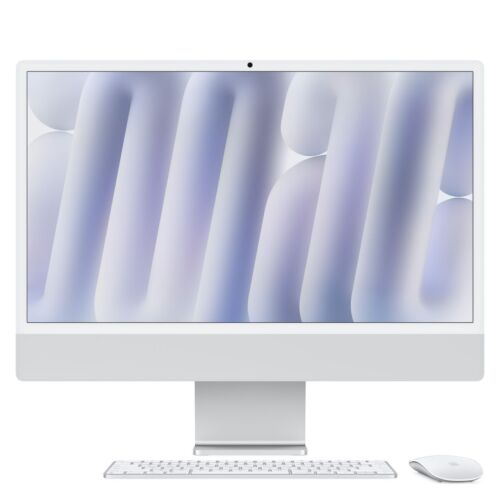 Apple M4 iMac 24 Inches Desktop 256GB 16 GB GB RAM 2024 Silver