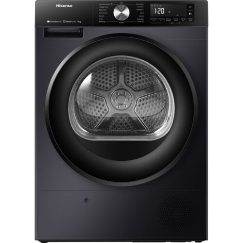 Hisense DH3S902BB3 3S Series Heat Pump Tumble Dryer 9 Kg Black A+++ Rated