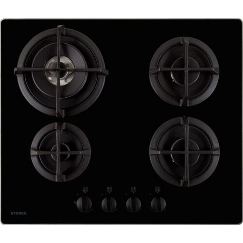 Stoves ST GTG60C Built In 60cm 4 Burners Black Gas Hob