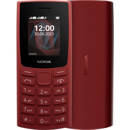 Nokia 105 Mobile Phone In Red Terracotta