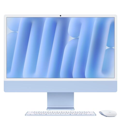 Apple M4 iMac 24 Inches Desktop 512GB 24 GB RAM 2024 Blue