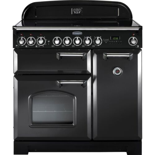 Rangemaster CDL90ECCB/C Classic Deluxe 90cm Electric Range Cooker 5 Burners A/A