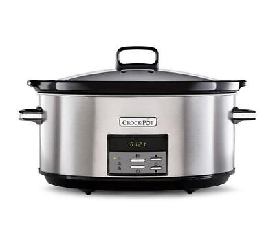 CROCK-POT CSC063 Slow Cooker - Stainless Steel - DAMAGED BOX