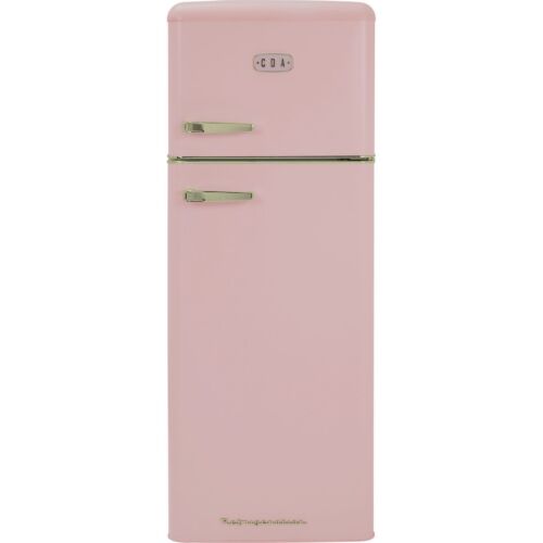 CDA Betty Tea Rose 55cm Free Standing Fridge Freezer Tea Rose D Rated