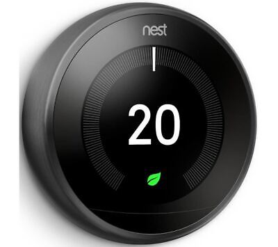 GOOGLE Nest Learning Thermostat - 3rd Generation, Black - DAMAGED BOX