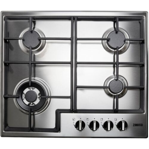 Zanussi ZGNN645X Built In 60cm 4 Burners Stainless Steel Gas Hob