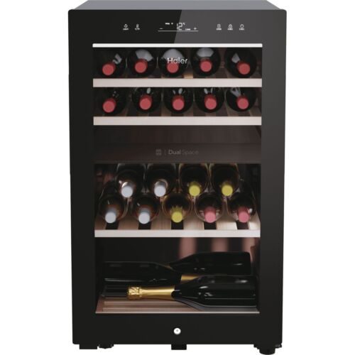 Haier HWS42GDAU1 Free Standing Wine Cooler Fits 42 Bottles Black G