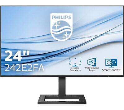 PHILIPS 242E2FA Full HD 24" LCD Monitor - Black - DAMAGED BOX