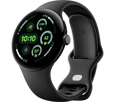 GOOGLE Pixel Watch 3 4G LTE - Black, Obsidian Band - DAMAGED BOX