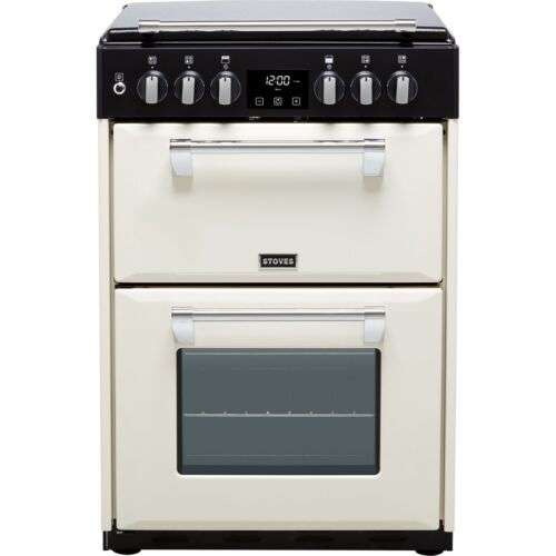 Stoves Richmond600DF Free Standing Dual Fuel Cooker with Gas Hob 60cm Cream A/A