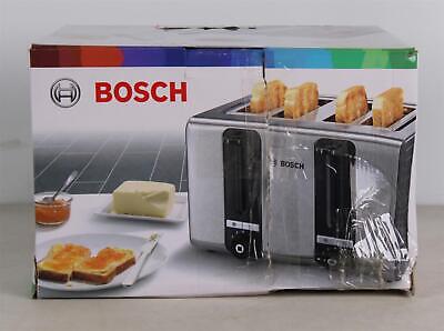 BOSCH Silicone TAT7S45GB 4-Slice Toaster  Black and Grey - DAMAGED BOX