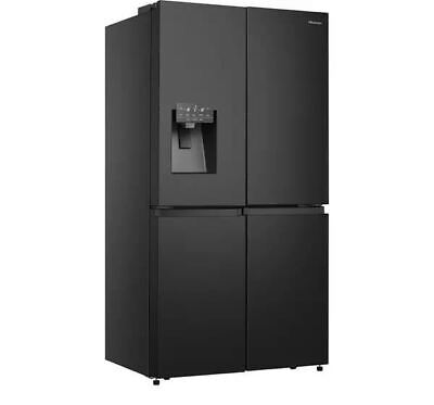 HISENSE RQ760N4SBFE American-Style Smart Fridge Freezer - Black - REFURB-C