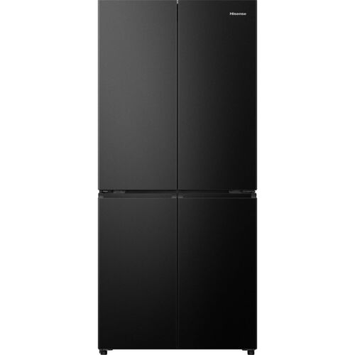 Hisense RQ5P470SAFD PureFlat 79cm Frost Free American Fridge Freezer Black