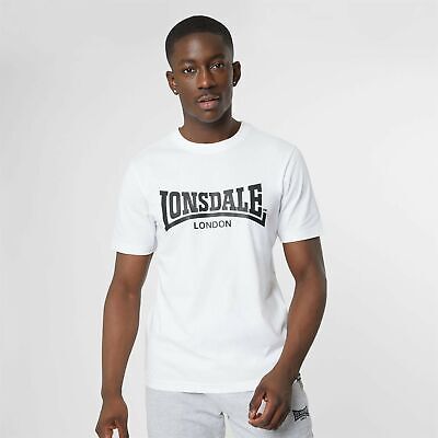 Lonsdale Essentials Logo Tee Mens Gents Regular Fit Shirt T Top Jersey