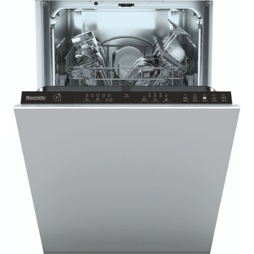 Baumatic BDIH 2L952-80 Full Size Dishwasher Black E Rated