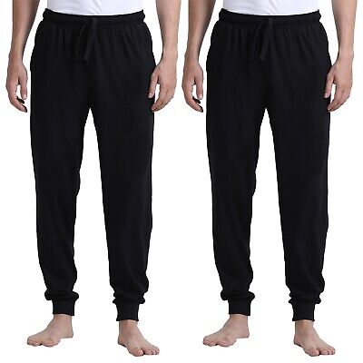 Howick Mens 2 Pack Cuffed Pyjama Bottoms Trousers