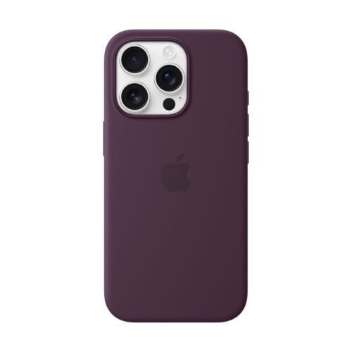 Apple Silicone Case with MagSafe For iPhone 16 Pro Plum