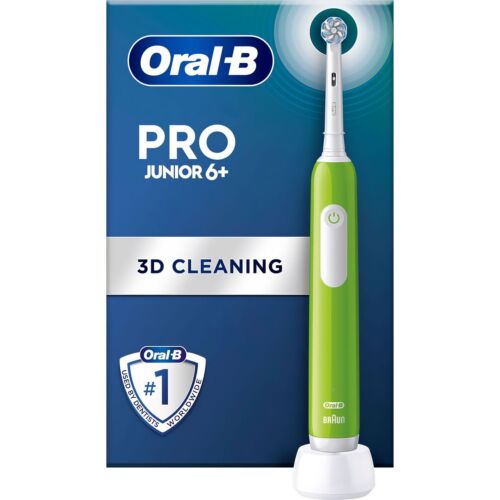 Oral B PRO Junior Electric Toothbrush With Timer Green