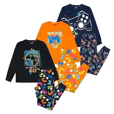 Studio Boys Older 3 Pack Gaming Pyjamas Long Sleeve Pyjama Sets