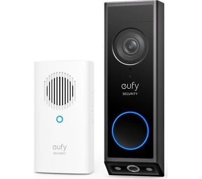 EUFY E340 2K Dual Video Doorbell with Chime - DAMAGED BOX