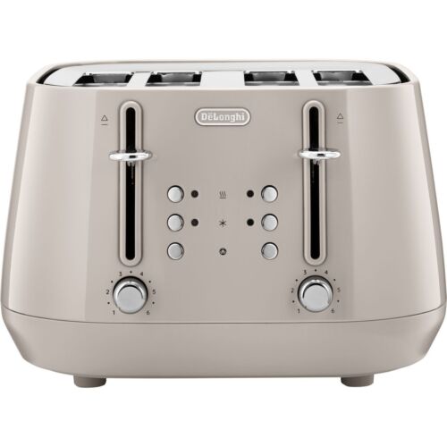 De'Longhi CTY4003.BG Eclettica 4 Slice Toaster Beige