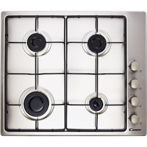 Candy CHW6LX Built In 60cm 4 Burners Gas Hob Stainless Steel