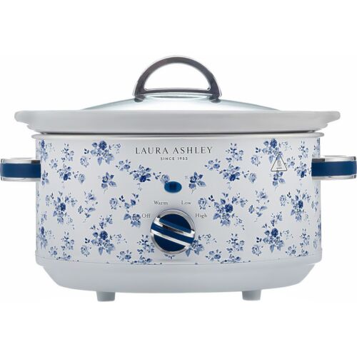 Laura Ashley VQSLWC3LLACR Slow Cooker 3.5 Litres China Blue