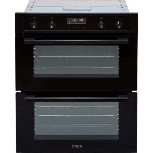 Zanussi ZPCNA7KN Built Under 59cm Electric Double Oven Black A