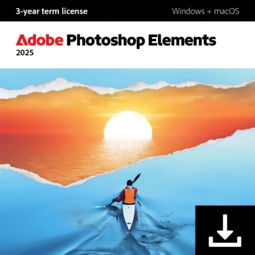 Photoshop Elements 2025 Photography/Documents Digital Download