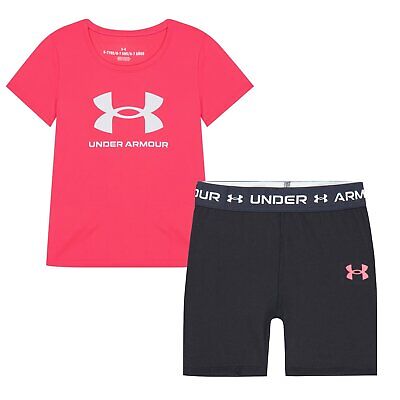 Under Armour Kids 5in Bike Shrt Set Baby Top and Short Sets