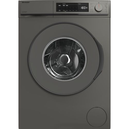 Sharp ES-NFB814BANA-EN 8Kg Washing Machine Matte Dark Grey 1400 RPM A Rated