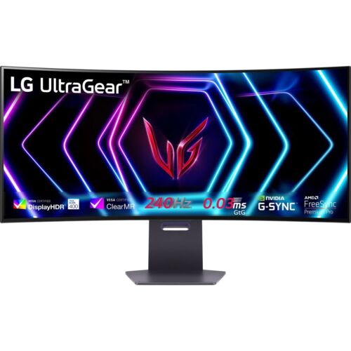 LG UltraGear™ Wide Quad HD 39 Inches Monitor Curved Monitor Black