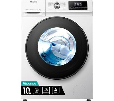 HISENSE WFQA1014EVJM 10 kg 1400 rpm Washing Machine - White - REFURB-C