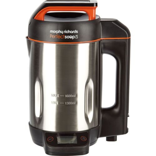 Morphy Richards 501025 Perfect Soup 1.6 Litres Soup Maker Stainless Steel New