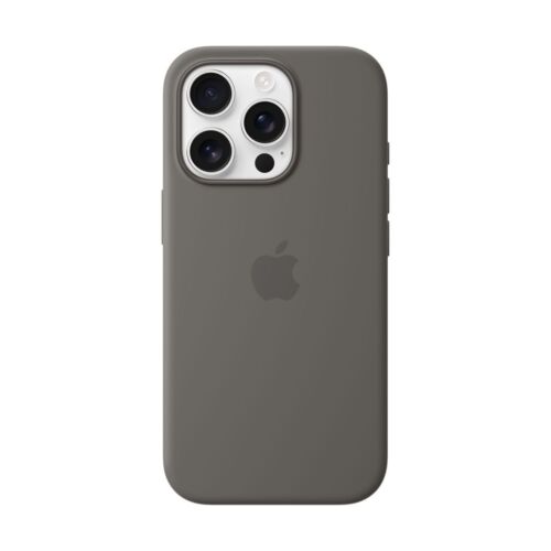 Apple Silicone Case with MagSafe For iPhone 16 Pro Stone Grey