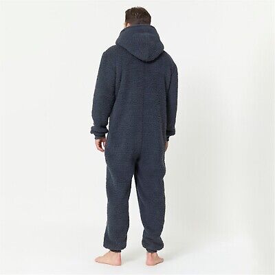 Be You Mens Supersoft Sherpa One Piece Loungewear