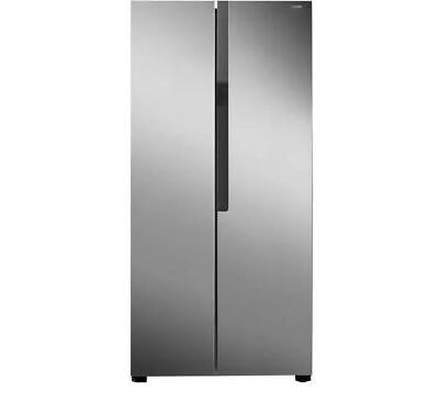 LOGIK LESSBSX23 Slim American-Style Fridge Freezer - Inox - REFURB-A