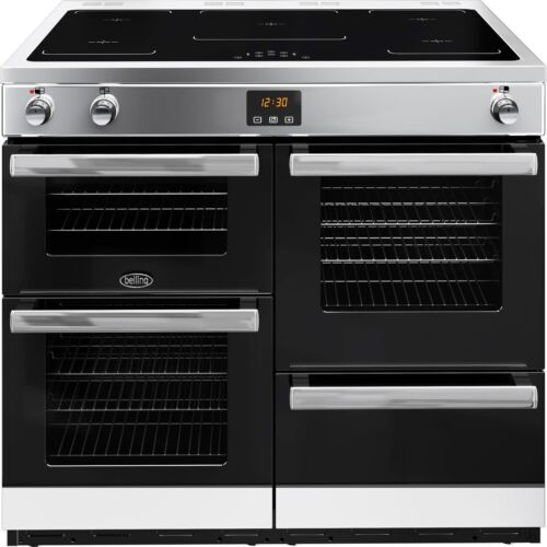 Belling Cookcentre100Ei 100cm Electric Range Cooker 5 Burners A/A Stainless