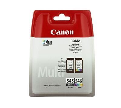 CANON PG-545/CL-546 Tri-colour & Black Ink Cartridges - DAMAGED BOX