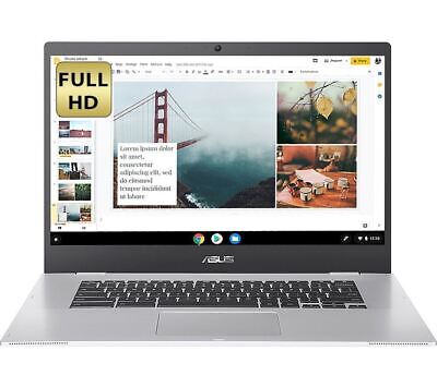 ASUS CX15 15.6" Chromebook - Intel Celeron 64GB emmC - Silver - REFURB-C