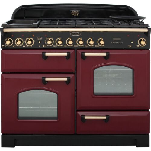 Rangemaster CDL110DFFCY/B Classic Deluxe 109cm Dual Fuel Range Cooker 7 Burners