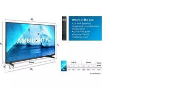 PHILIPS Ambilight 32PFS6908 32" Smart Full HD HDR LED TV - DAMAGED BOX